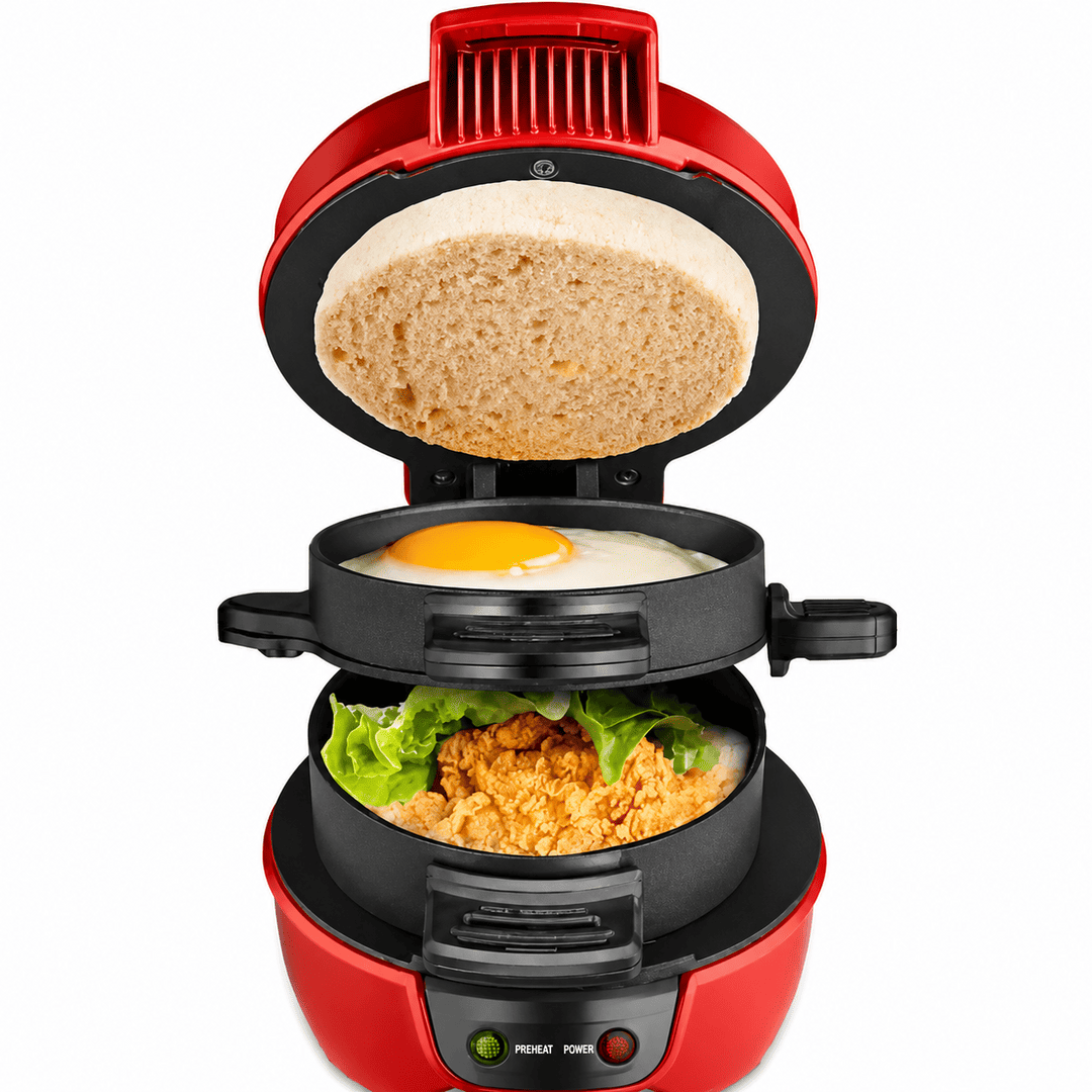 Non-Stick Breakfast Maker | Egg, Burger, Muffin & Sandwich Cooker