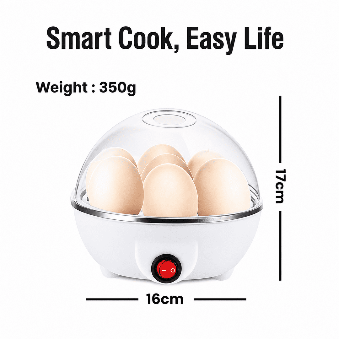 Multi-Function Egg Cooker | Soft, Medium & Hard Boiled Eggs |
