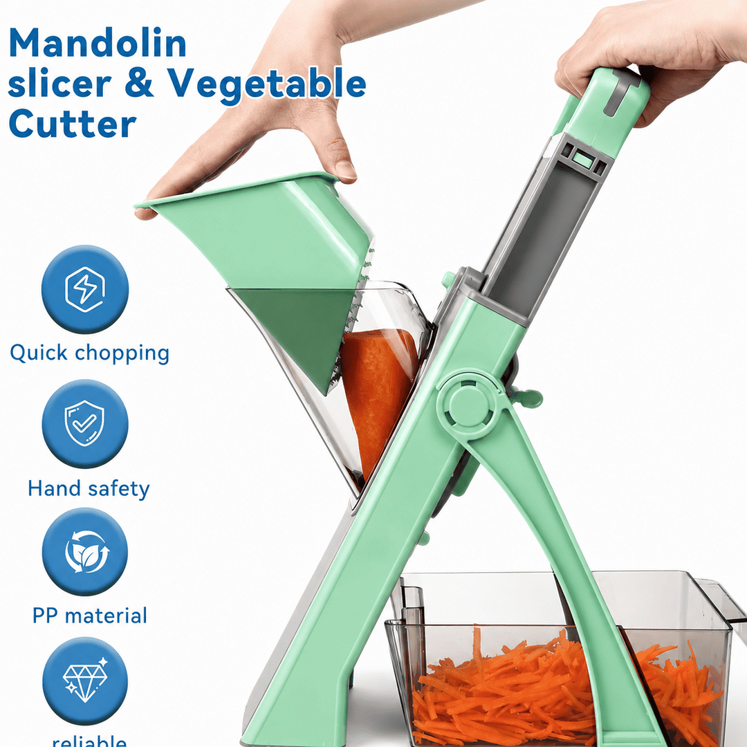 Multi-Function Vegetable Cutter & Slicer with Adjustable Thickness