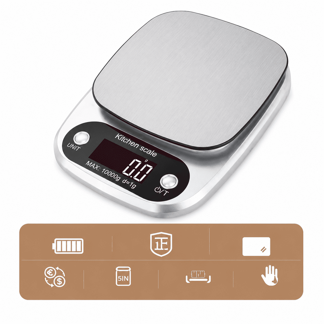 Smart Digital Kitchen Scale with LCD Display