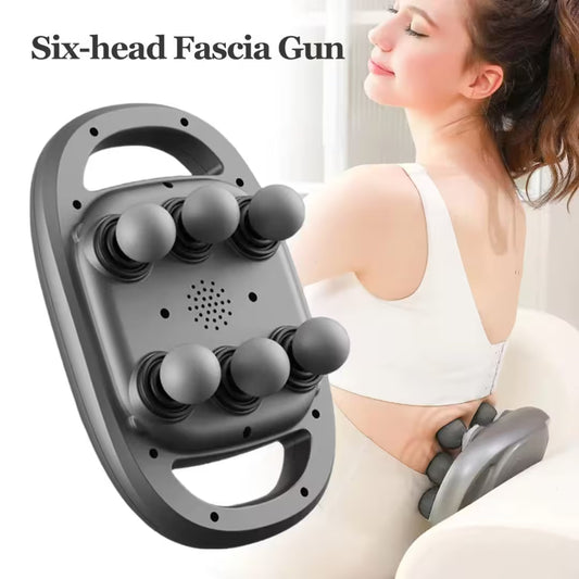 6-Head Handheld Deep Tissue Body Massager – Full Body Relaxation & Muscle Relief Tool