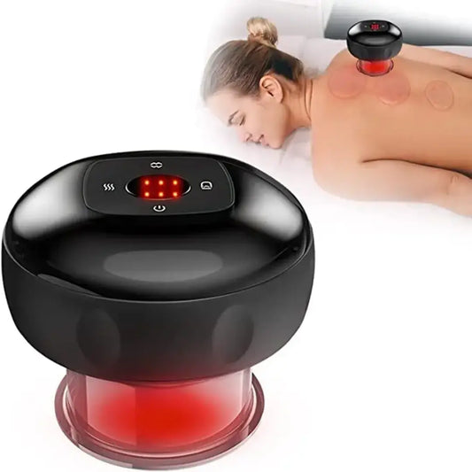 Smart Electric Cupping Massager – Vacuum Therapy, Red Light & Heat Therapy Device