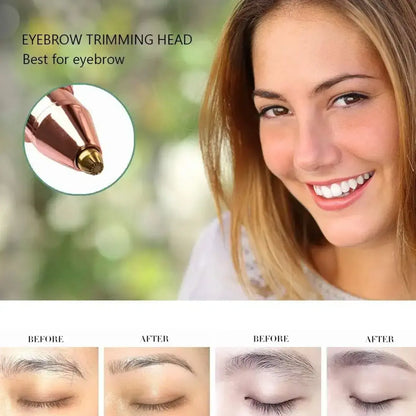 Portable Electric Facial Hair Remover for Women | Painless Eyebrow, Face & Upper Lip Hair Trimmer