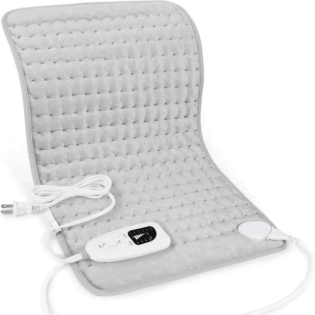 Electric Heated Blanket with 6 Heat Settings & 4 Timer Modes | Fast Heating Machine Washable Heating Pad for Pain Relief