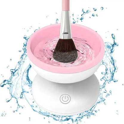USB Electric Makeup Brush Cleaner & Deep Cleaning Bowl – Portable Automatic Cosmetic Brush Washing Tool