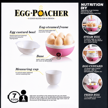 Multi-Function Egg Cooker | Soft, Medium & Hard Boiled Eggs |