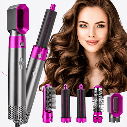 5-in-1 Hot Air Hair Styler & Dryer Brush Set – Curling, Volumizing & Styling Tool