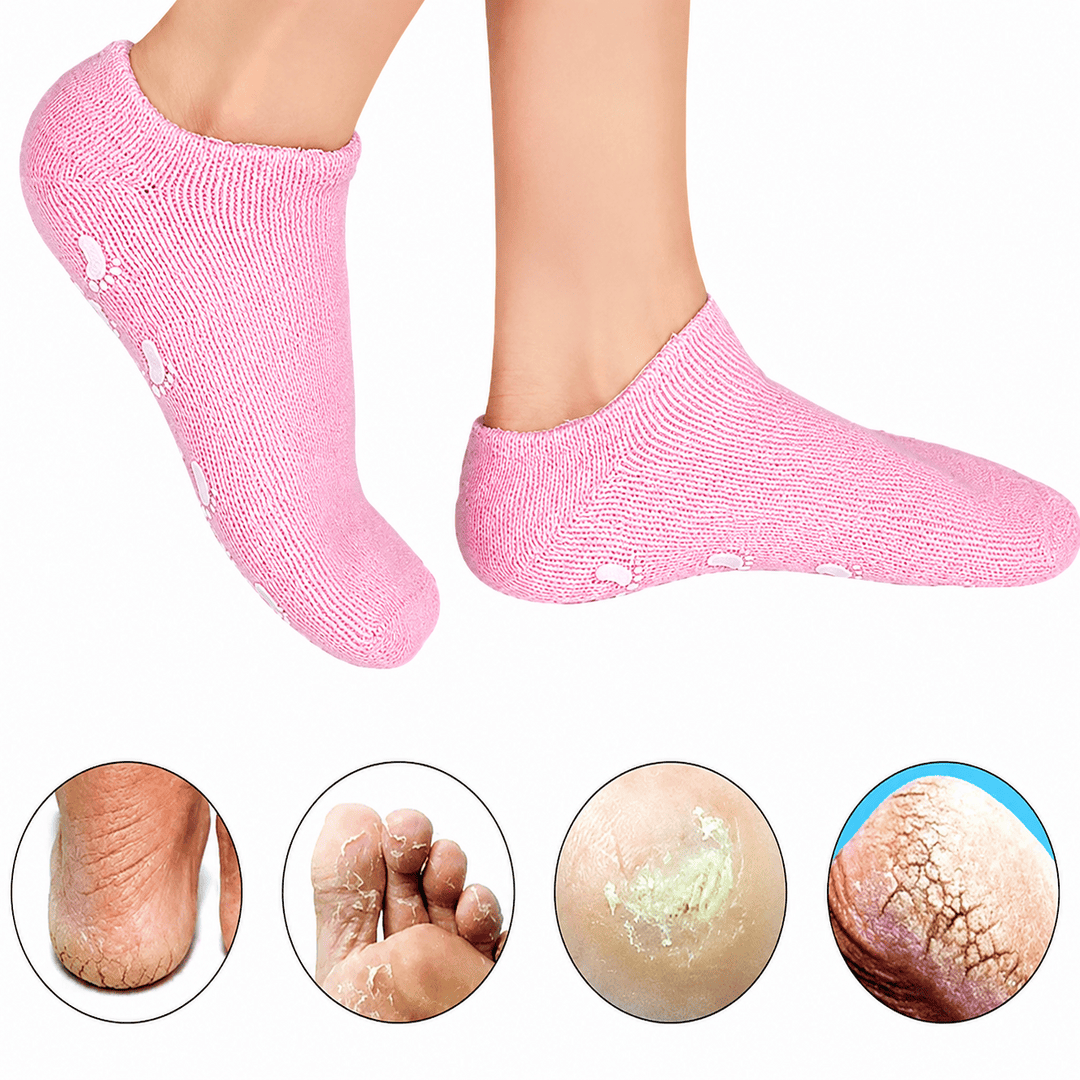 Moisturizing Gel Spa Socks – Overnight Heel Repair & Deep Hydration Foot Care Socks
