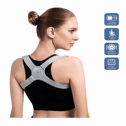Smart Posture Corrector with Vibration Reminder – Adjustable Back & Shoulder Support Belt