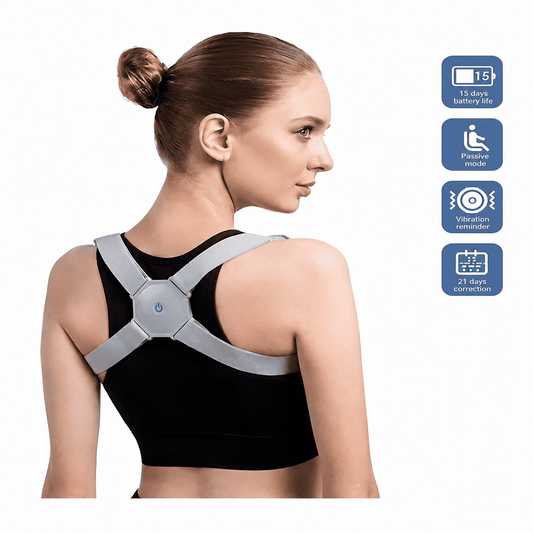 Smart Posture Corrector with Vibration Reminder – Adjustable Back & Shoulder Support Belt