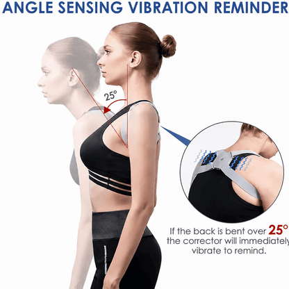 Smart Posture Corrector with Vibration Reminder – Adjustable Back & Shoulder Support Belt