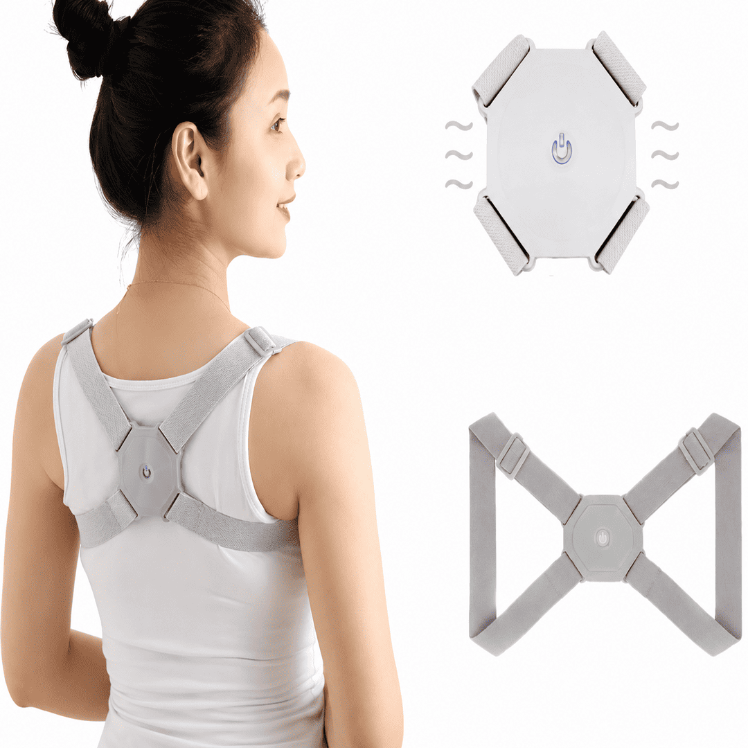 Smart Posture Corrector with Vibration Reminder – Adjustable Back & Shoulder Support Belt