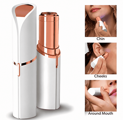 2-in-1 Rechargeable Electric Facial Hair Remover for Women – Painless Portable Face & Eyebrow Trimmer