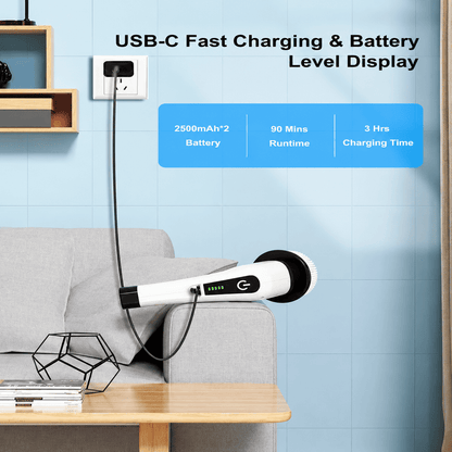 Wireless Electric Cleaning Brush – 9-in-1 Power Scrubber for Bathroom, Kitchen, Floor & Tiles