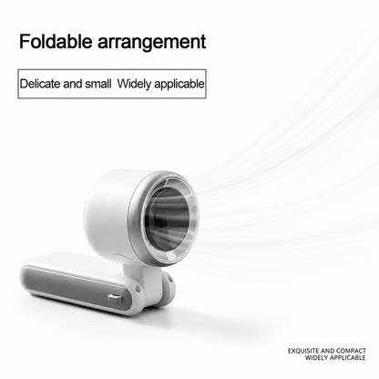 Portable Foldable Handheld Fan – Rechargeable USB Mini Cooling Fan with Digital Display & Adjustable Speed