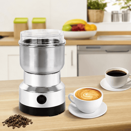 Portable Electric Coffee Grinder – Stainless Steel Coffee Bean & Spice Grinder | One-Touch Operation