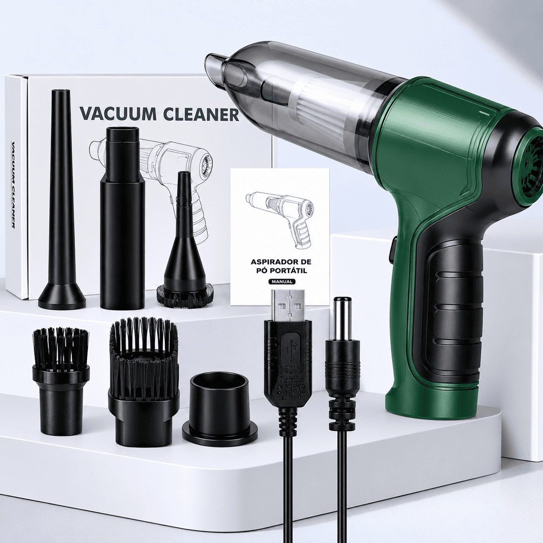 Portable Cordless Handheld Vacuum Cleaner & Air Blower – 5500Pa Powerful Suction for Car, Home & Office Cleaning