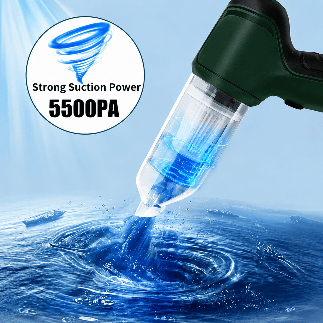 Portable Cordless Handheld Vacuum Cleaner & Air Blower – 5500Pa Powerful Suction for Car, Home & Office Cleaning