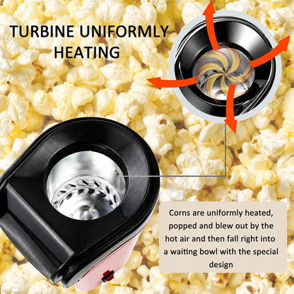Mini Electric Hot Air Popcorn Maker – Oil-Free Popcorn Machine