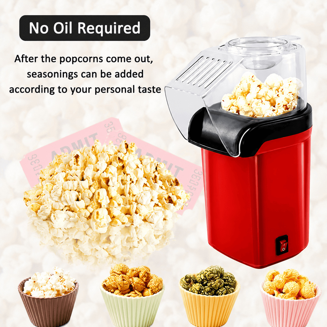 Mini Electric Hot Air Popcorn Maker – Oil-Free Popcorn Machine