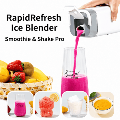 Portable Smart Ice Blender – USB Rechargeable Smoothie & Shake Maker with LCD Display