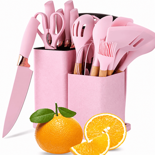 Premium Silicone Cooking Tools with Storage Holder