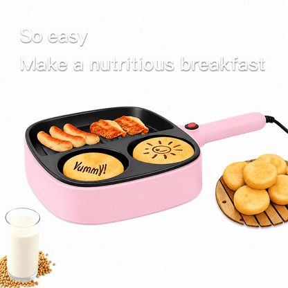 Multifunction Electric Breakfast Pan – 3-in-1 Non-Stick Cooking Skillet