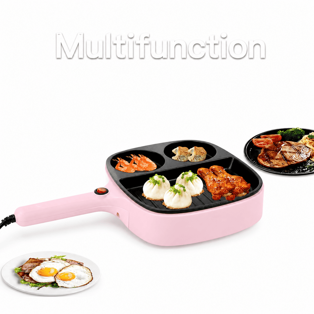 Multifunction Electric Breakfast Pan – 3-in-1 Non-Stick Cooking Skillet