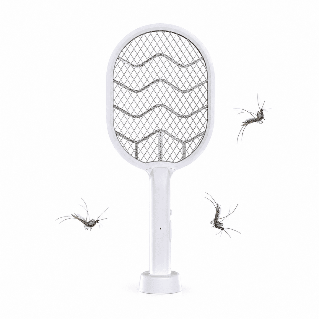 Rechargeable Electric Mosquito Swatter Racket with UV Light