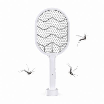 Rechargeable Electric Mosquito Swatter Racket with UV Light