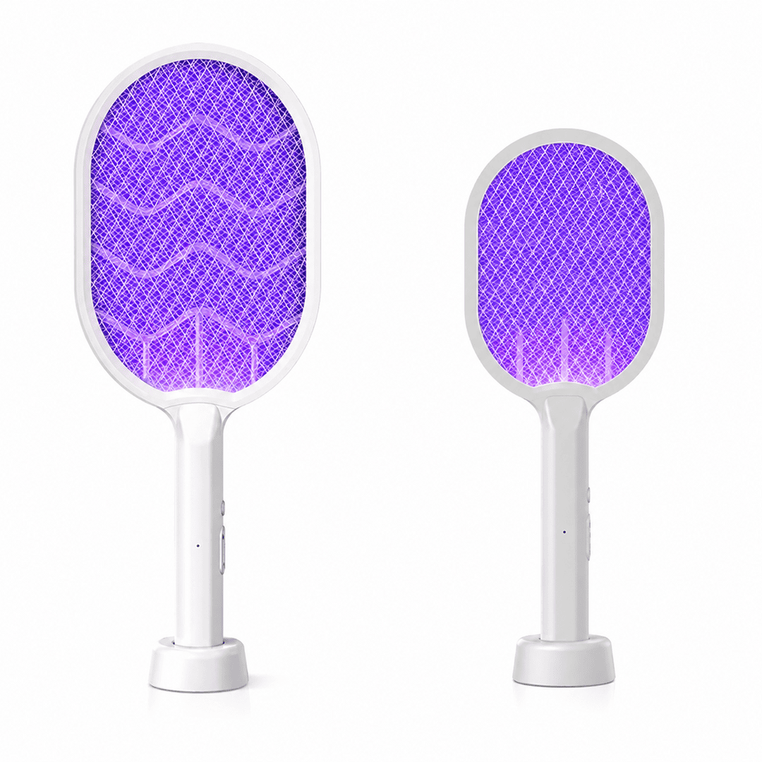 Rechargeable Electric Mosquito Swatter Racket with UV Light