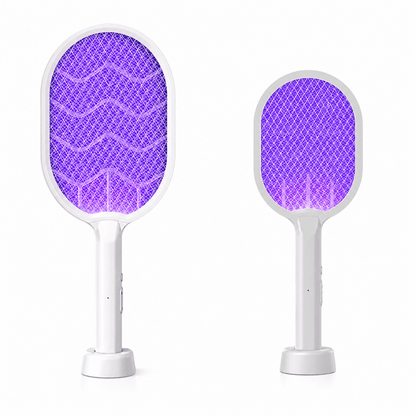 Rechargeable Electric Mosquito Swatter Racket with UV Light