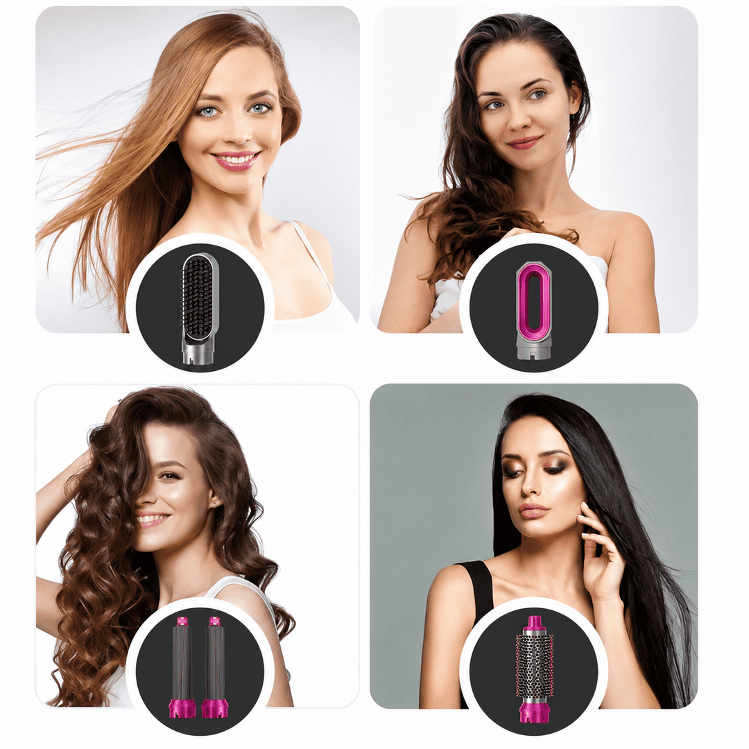 5-in-1 Hot Air Hair Styler & Dryer Brush Set – Curling, Volumizing & Styling Tool
