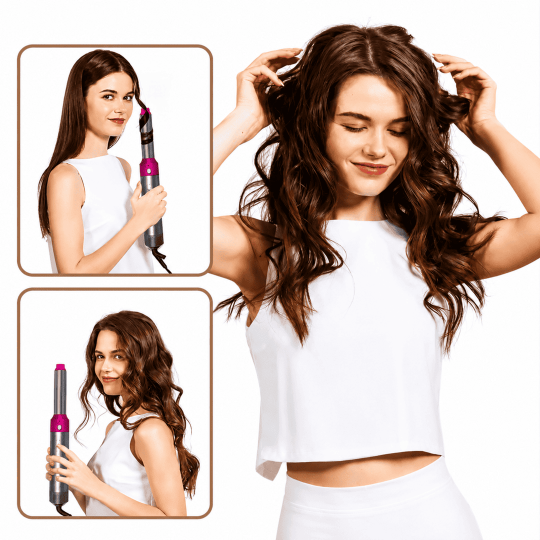 5-in-1 Hot Air Hair Styler & Dryer Brush Set – Curling, Volumizing & Styling Tool