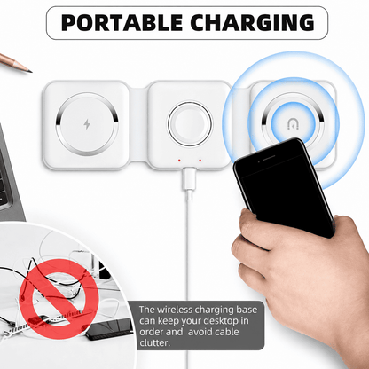 3-in-1 Magnetic Wireless Charging Station