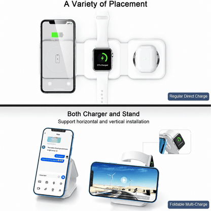 3-in-1 Magnetic Wireless Charging Station