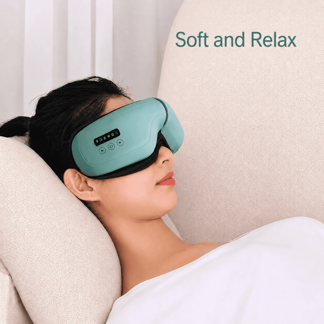 Smart Eye Massager with Heat Compression & Vibration – 5 Relaxing Massage Modes