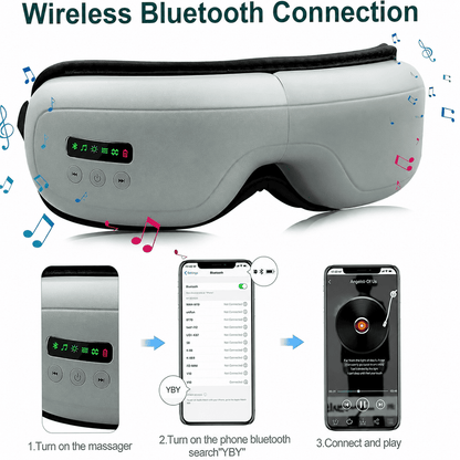 Smart Eye Massager with Heat Compression & Vibration – 5 Relaxing Massage Modes