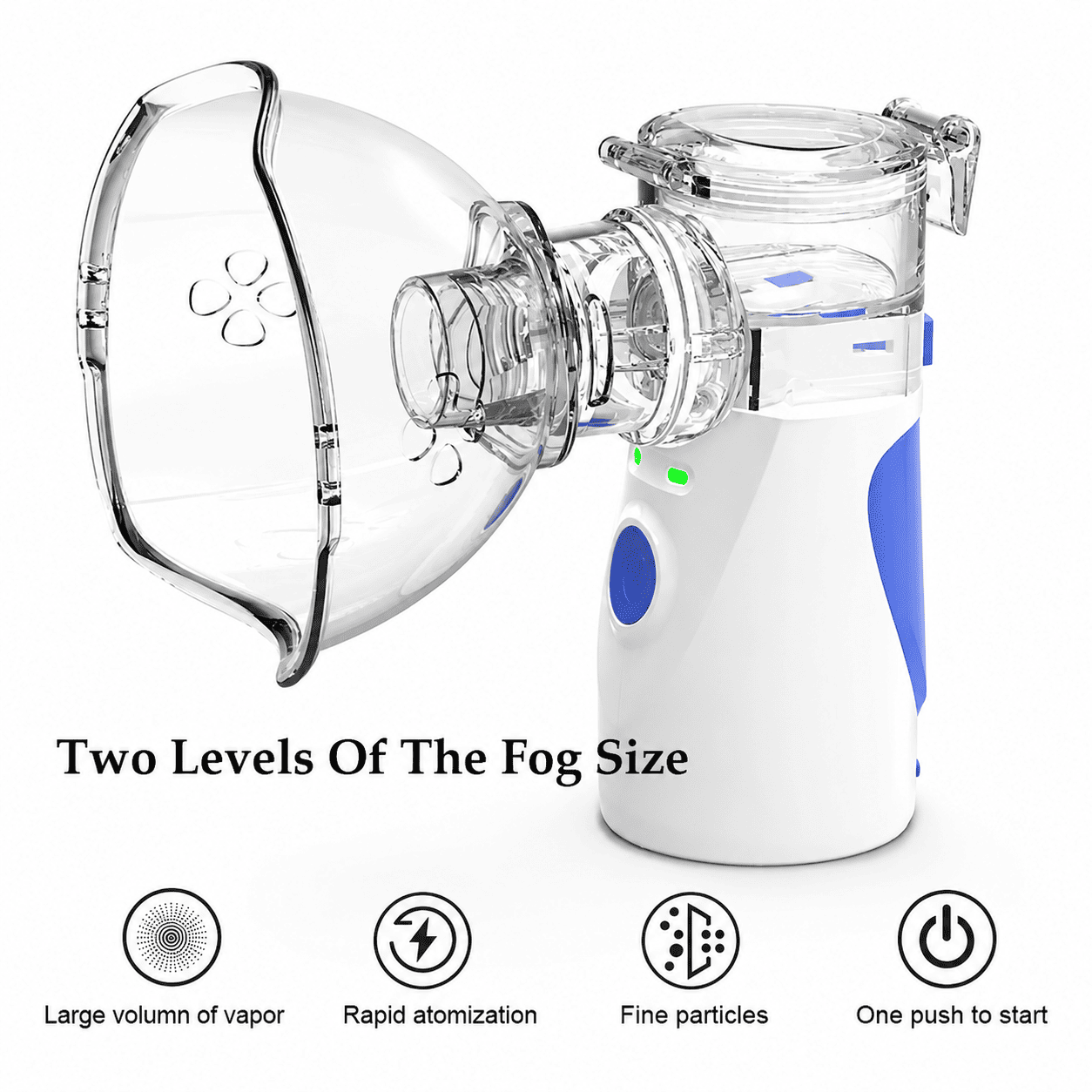 Portable Mesh Nebulizer Machine – Handheld Silent Inhaler for Adults & Kids
