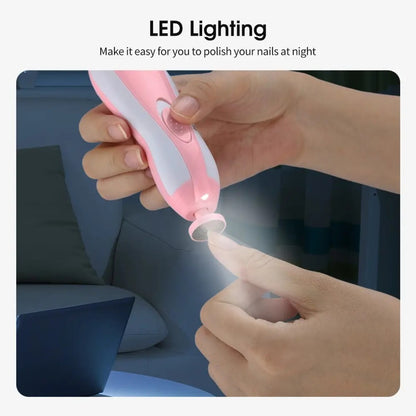 Electric Baby Nail Trimmer – Safe & Gentle Newborn Baby Nail Clipper for Infants