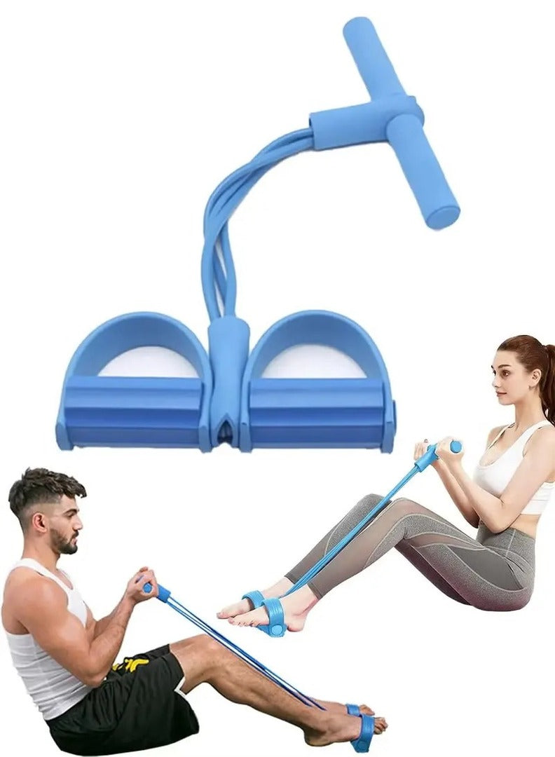 4 Tube Resistance Band Pedal Puller – Full Body Home Workout Fitness Trainer