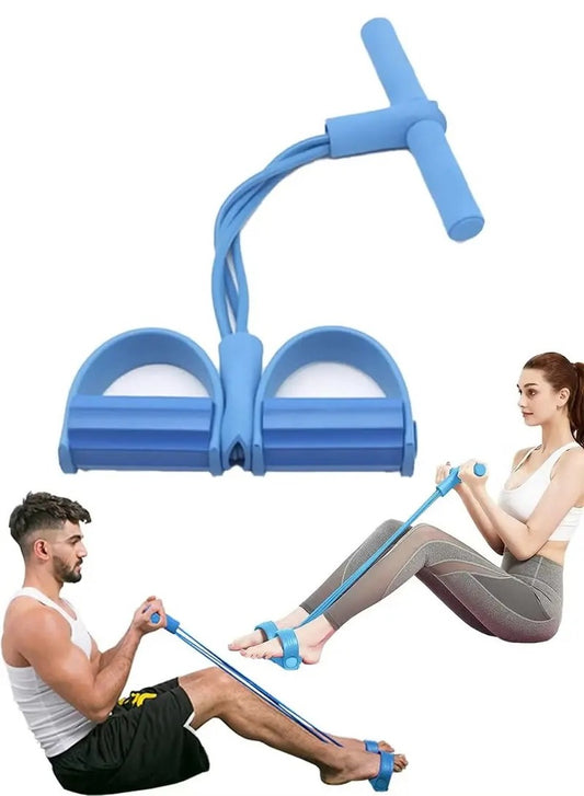 4 Tube Resistance Band Pedal Puller – Full Body Home Workout Fitness Trainer