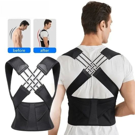 Adjustable Posture Corrector Back Support Belt – Shoulder & Spine Alignment Brace