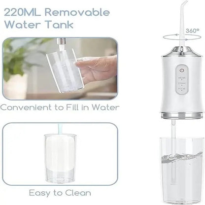 Portable Water Flosser – Rechargeable Cordless Oral Irrigator for Deep Teeth Cleaning