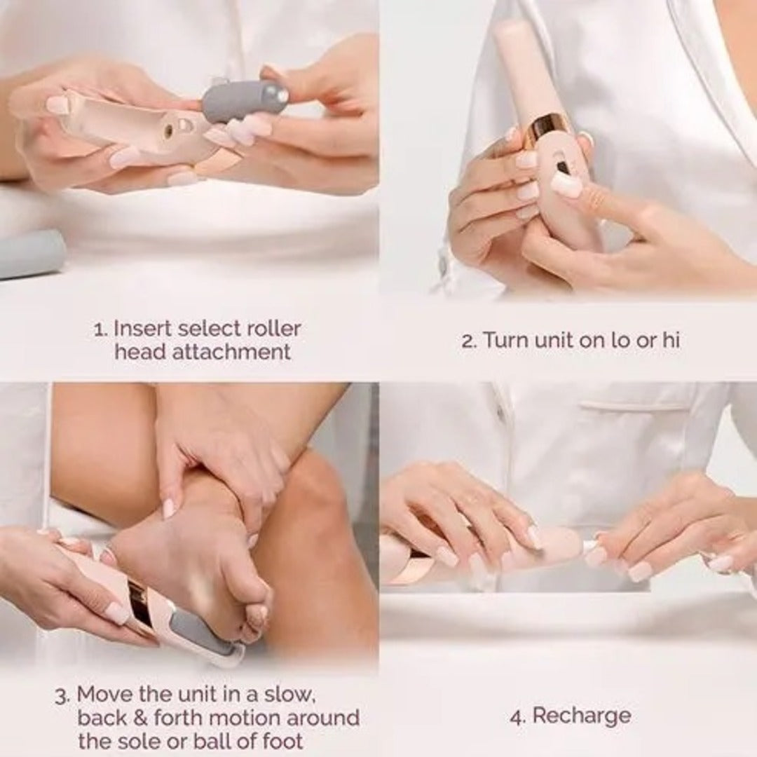 Electric Foot Callus Remover – Rechargeable Pedicure Foot File for Smooth Heels